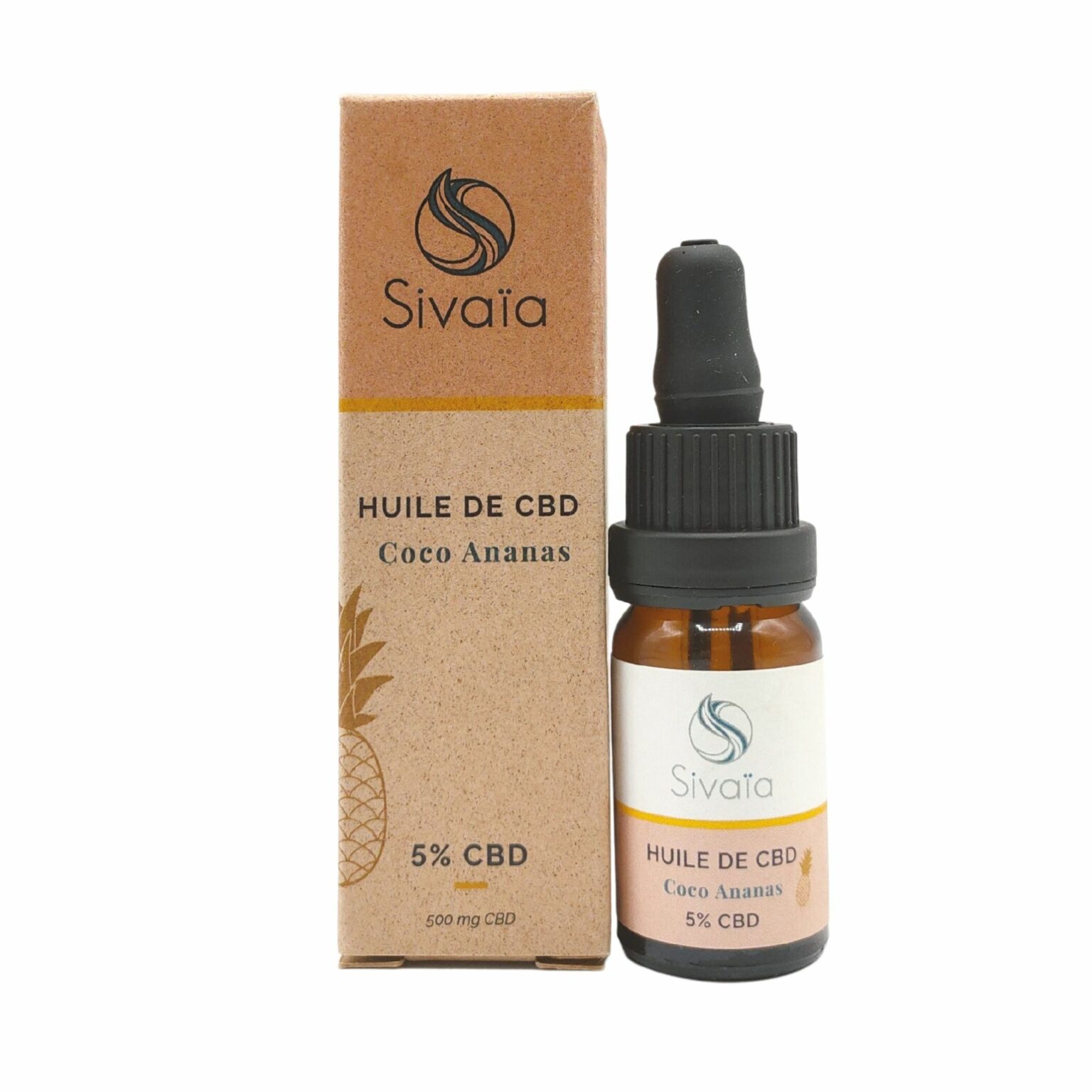 Huile de CBD 5 Coco Ananas Sivaïa